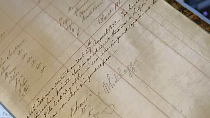 A page from an old book with writing